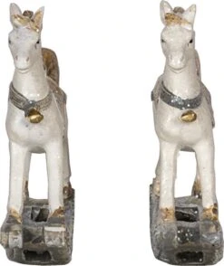 Clayre & Eef Beeld Set Van 2 Hobbelpaard 8 Cm Wit Kunststof Kerstdecoratie 25 Clayre & Eef Beeld Set Van 2 Hobbelpaard 8 Cm Wit Kunststof Kerstdecoratie -Clayre & Eef 1009x1200 2