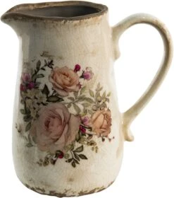 Clayre & Eef Decoratieve Schenkkan 1500 Ml Roze Beige Keramiek Bloemen Waterkan Kan 19 Clayre & Eef Decoratieve Schenkkan 1500 Ml Roze Beige Keramiek Bloemen Waterkan Kan -Clayre & Eef 1059x1200 1