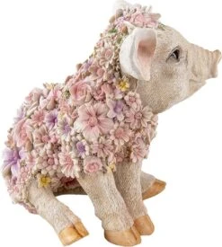 Clayre & Eef Beeld Varken 24x16x23 Cm Roze Kunststof Varken Woonaccessoires Beeld Decoratie Decoratieve Accessoires -Clayre & Eef 1078x1200