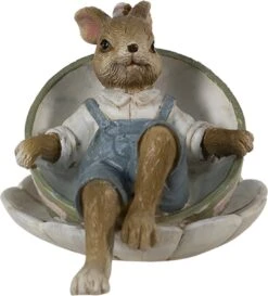 Clayre & Eef Beeld Konijn 11x8x7 Cm Bruin Groen Kunststof Woonaccessoires Paashaas Pasen 18 Clayre & Eef Beeld Konijn 11x8x7 Cm Bruin Groen Kunststof Woonaccessoires Paashaas Pasen -Clayre & Eef 1084x1200 1