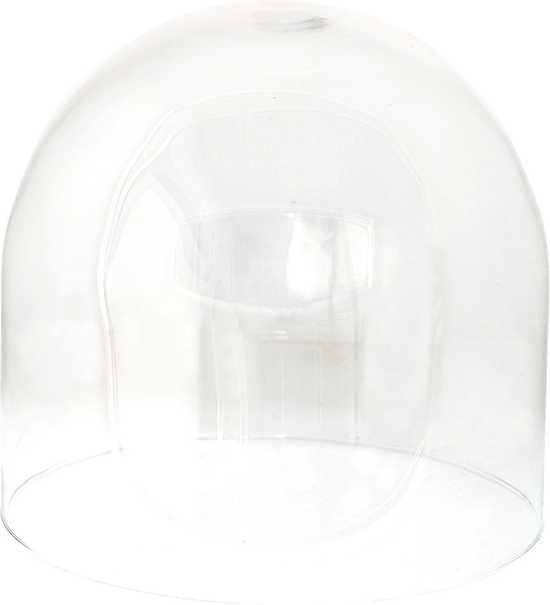 Clayre & Eef Stolp Ø 23x22 Cm Glas Glazen Stolp 3 Clayre & Eef Stolp Ø 23x22 Cm Glas Glazen Stolp