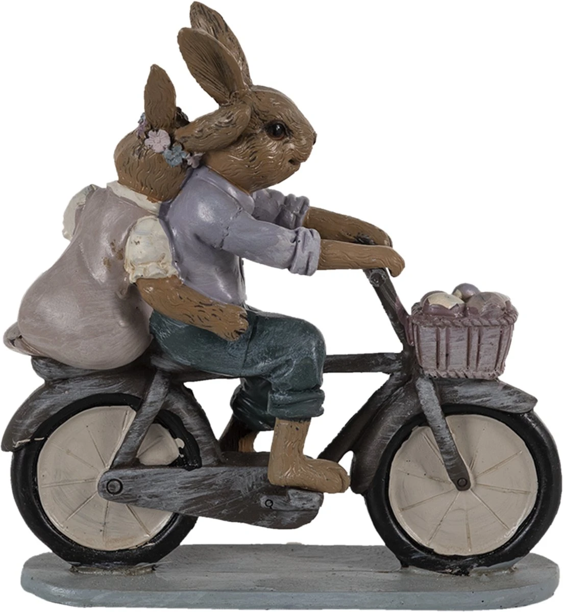 Clayre & Eef Beeld Konijn 14x5x15 Cm Bruin Paars Kunststof Woonaccessoires Paashaas Pasen 7 Clayre & Eef Beeld Konijn 14x5x15 Cm Bruin Paars Kunststof Woonaccessoires Paashaas Pasen - Afbeelding 5