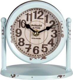 Clayre & Eef Tafelklok Ø 15 Cm Blauw Beige Ijzer Rond Tafelklokken Binnen Staand Klokje Tafelklokje 17 Clayre & Eef Tafelklok Ø 15 Cm Blauw Beige Ijzer Rond Tafelklokken Binnen Staand Klokje Tafelklokje -Clayre & Eef 1105x1200 3