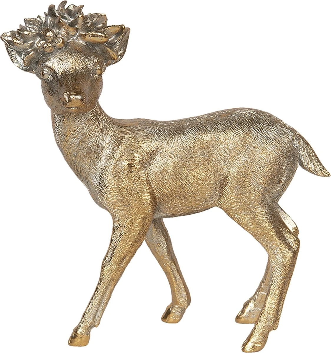 Clayre & Eef Beeld Hert 18x8x19 Cm Goudkleurig Kunststof Woonaccessoires Beeld Decoratie Decoratieve Accessoires 3 Clayre & Eef Beeld Hert 18x8x19 Cm Goudkleurig Kunststof Woonaccessoires Beeld Decoratie Decoratieve Accessoires