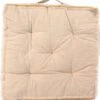 Clayre & Eef Stoelkussen Foam 45x45 Cm Beige Katoen Vierkant Zitkussen Tuinkussen Tuinstoelkussen -Clayre & Eef 1128x1200
