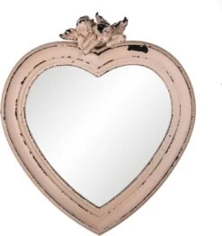 Clayre & Eef Spiegel 30x34 Cm Roze MDF Glas Hartvormig Engelen Grote Spiegel Wand Spiegel Muur Spiegel 15 Clayre & Eef Spiegel 30x34 Cm Roze MDF Glas Hartvormig Engelen Grote Spiegel Wand Spiegel Muur Spiegel -Clayre & Eef 1133x1200