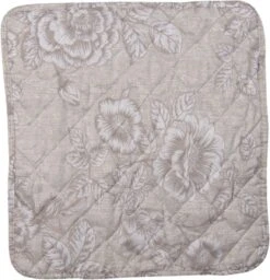 Clayre & Eef Kussenhoes 40x40 Cm Beige Wit Polyester Vierkant Bloemen Sierkussenhoes Kussen Hoes -Clayre & Eef 1158x1200 1