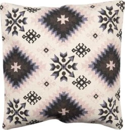 Clayre & Eef Kussenhoes 50x50 Cm Beige Bruin Katoen Vierkant Sierkussenhoes Kussen Hoes -Clayre & Eef 1163x1200