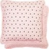 Kussenhoes Katoen Met Rits - 40 X 40 Cm - Rozen - Roze -Clayre & Eef 1174x1200