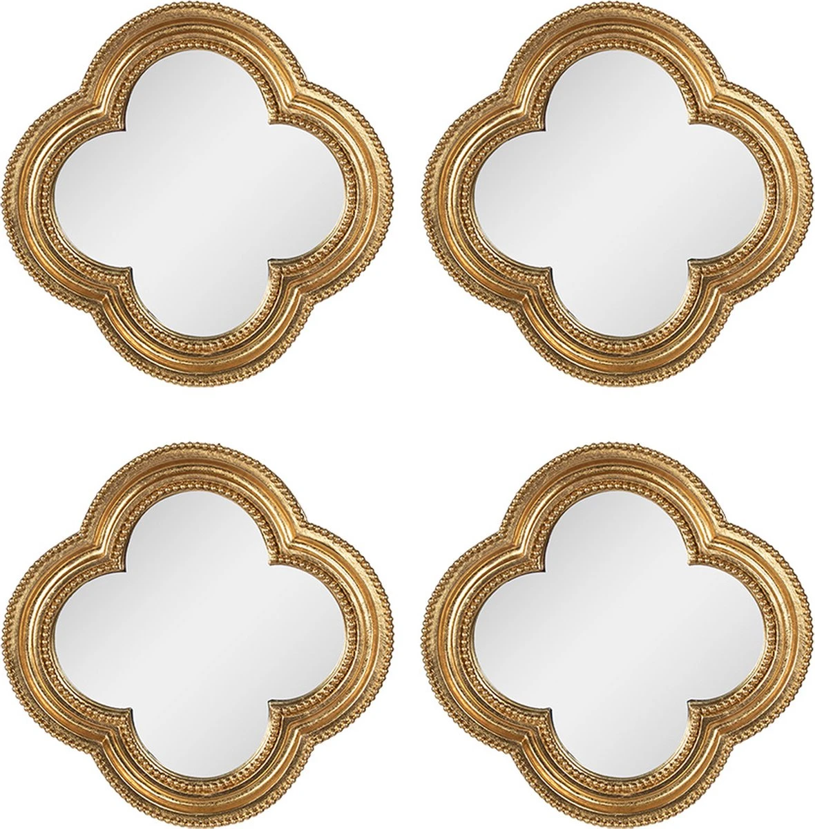 Clayre & Eef Spiegel 20 Cm Goudkleurig Kunststof Grote Spiegel Wand Spiegel Muur Spiegel 5 Clayre & Eef Spiegel 20 Cm Goudkleurig Kunststof Grote Spiegel Wand Spiegel Muur Spiegel - Afbeelding 3