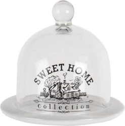 Clayre & Eef Stolp Ø 12x12 Cm Glas Sweet Home Glazen Stolp -Clayre & Eef 1184x1200 1