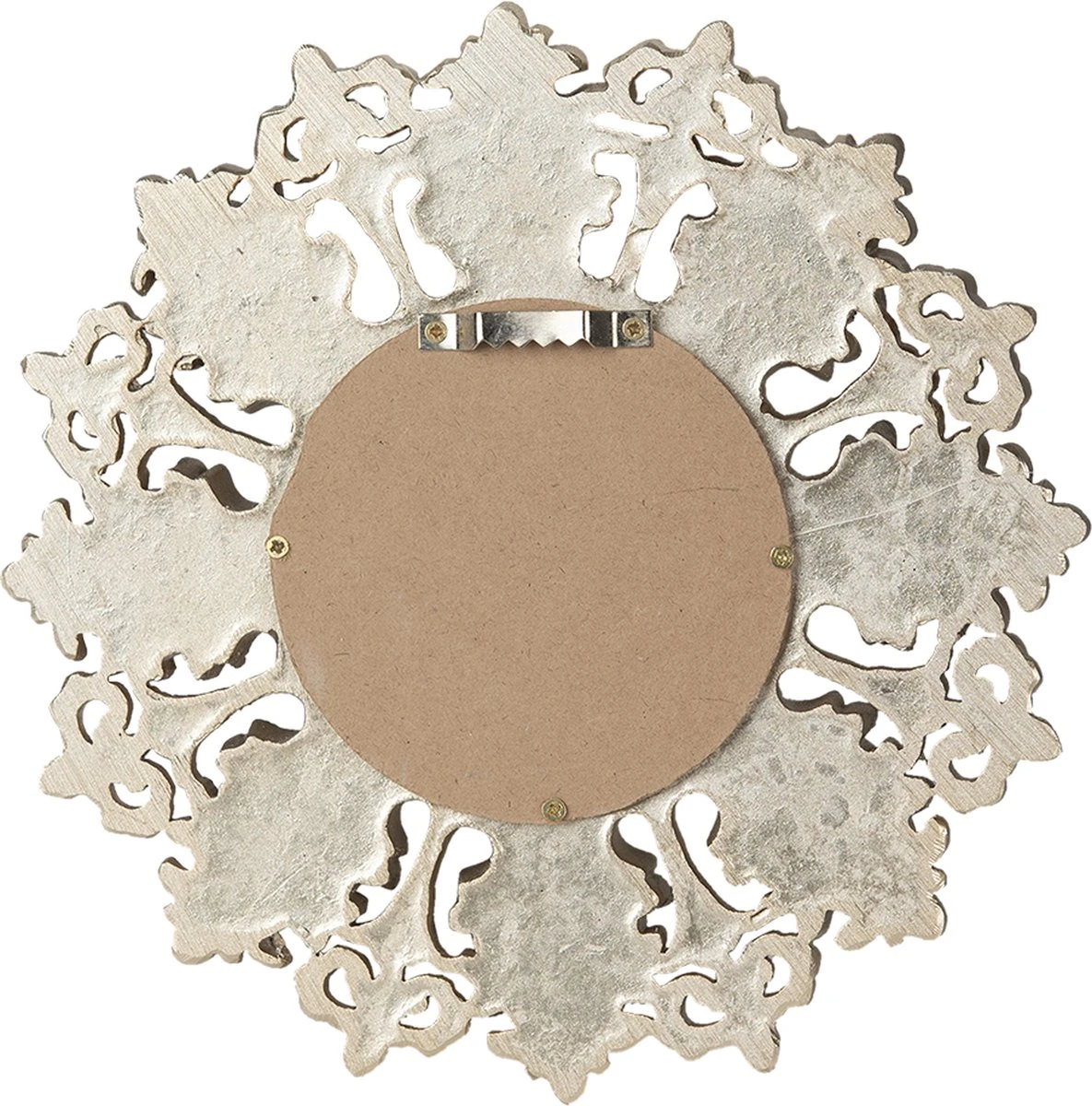 Clayre & Eef Spiegel Ø 20 Cm Goudkleurig Kunststof Bolle Spiegel Wand Spiegel Muur Spiegel 4 Clayre & Eef Spiegel Ø 20 Cm Goudkleurig Kunststof Bolle Spiegel Wand Spiegel Muur Spiegel - Afbeelding 2