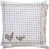 Clayre & Eef - Sierkussenhoes Kussenhoes - Textielserie Landelijk - Geruit - Kippen & Hanen - 40 X 40 Cm 2 Clayre & Eef - Sierkussenhoes Kussenhoes - Textielserie Landelijk - Geruit - Kippen & Hanen - 40 X 40 Cm -Clayre & Eef 1193x1200 7
