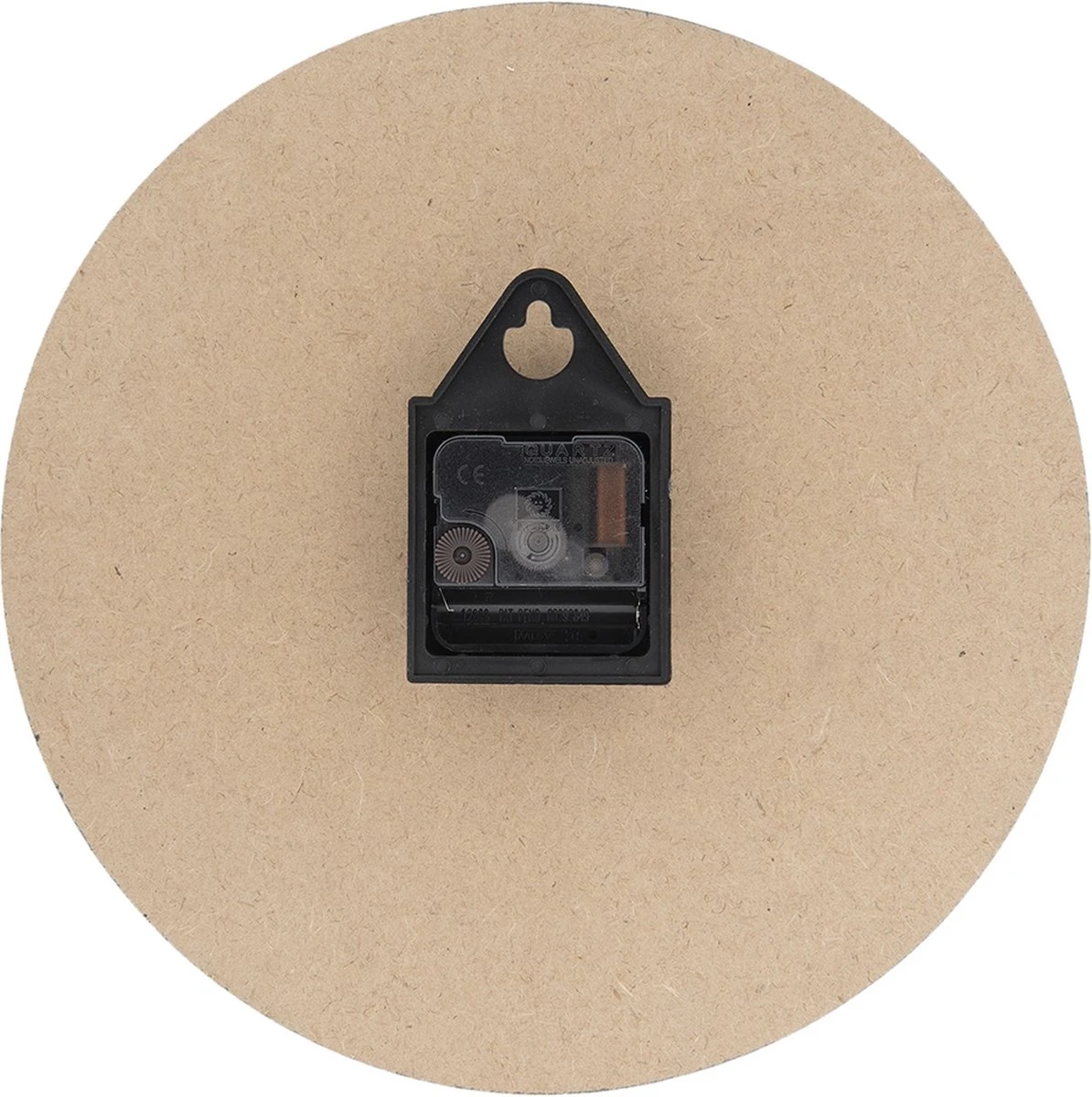 Clayre & Eef Wandklok Ø 29 Cm Beige Hout Rond Fiets Muurklok Hangklok Keukenklok 4 Clayre & Eef Wandklok Ø 29 Cm Beige Hout Rond Fiets Muurklok Hangklok Keukenklok - Afbeelding 2