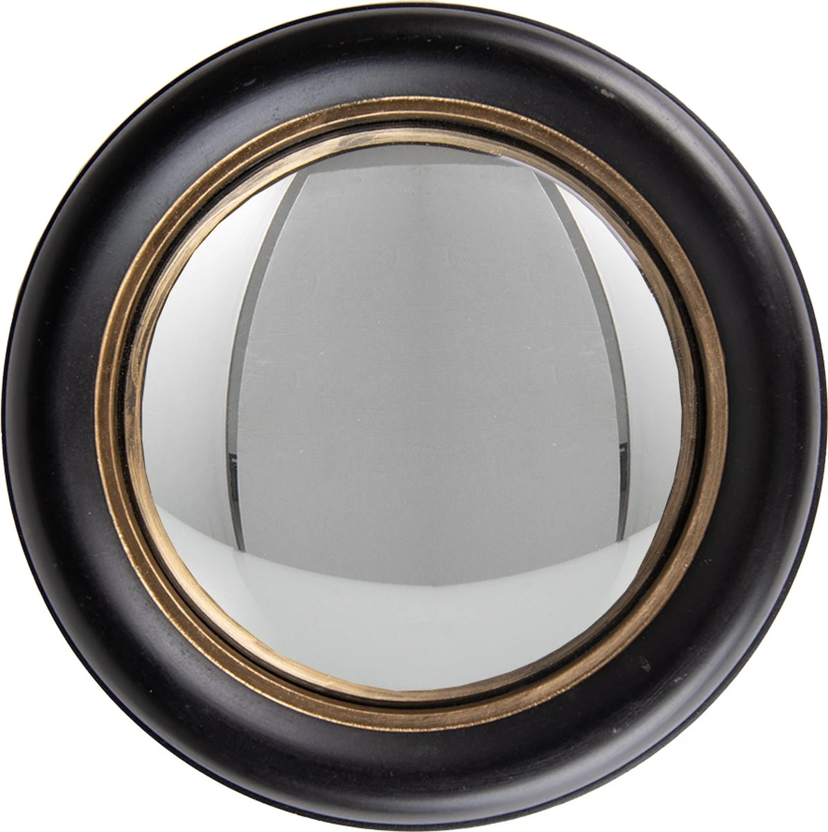 Clayre & Eef Spiegel Ø 27 Cm Zwart Goudkleurig Hout Glas Rond Grote Spiegel Wand Spiegel Muur Spiegel 3 Clayre & Eef Spiegel Ø 27 Cm Zwart Goudkleurig Hout Glas Rond Grote Spiegel Wand Spiegel Muur Spiegel