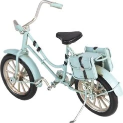 Clayre & Eef Decoratie Miniatuur Fiets 16x5x10 Cm Blauw Ijzer Kunststof Miniatuur Fiets Decoratie Modelfiets -Clayre & Eef 1197x1200