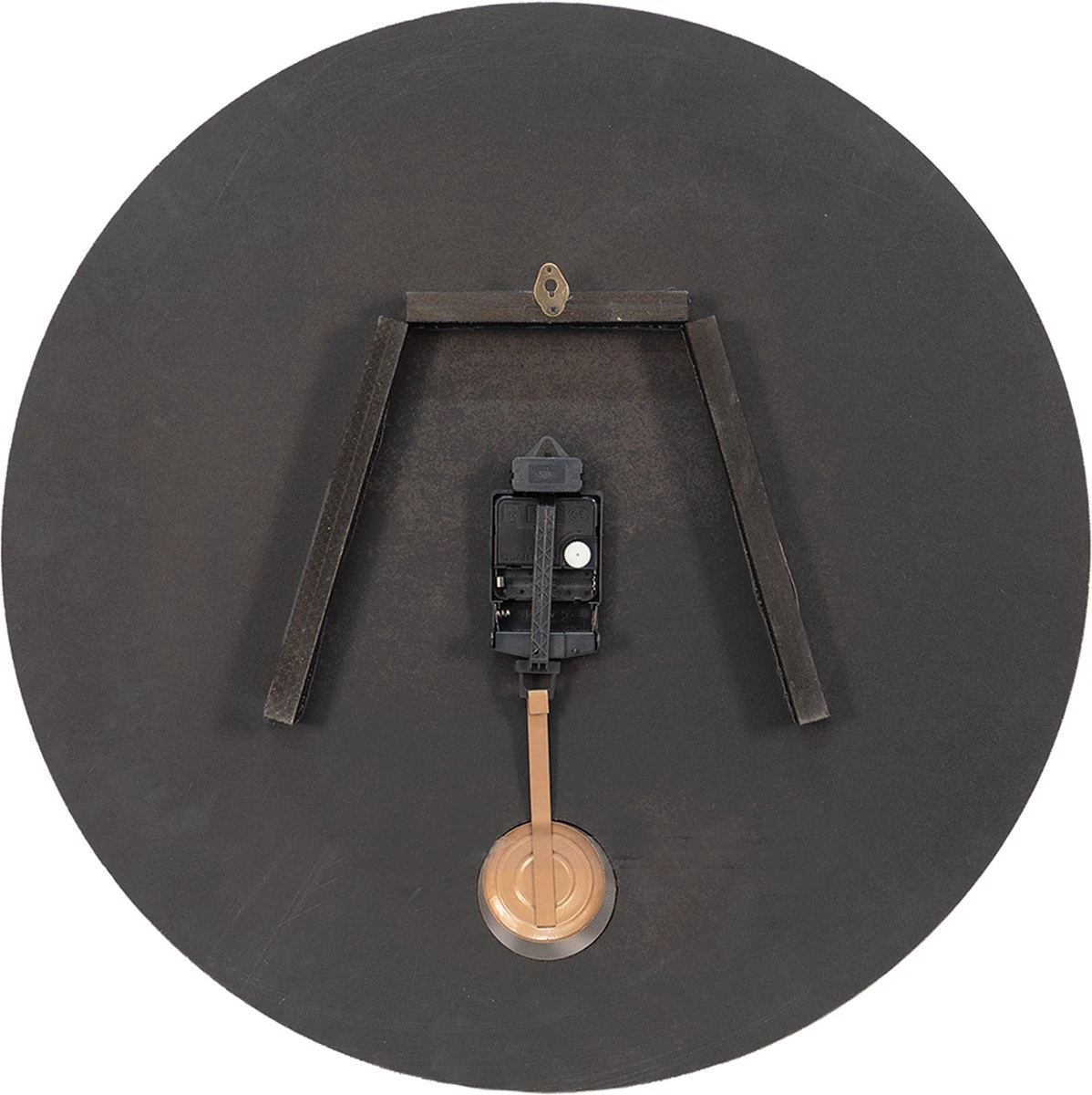 Clayre & Eef Wandklok 58x4 Cm Bruin MDF Rond Muurklok Hangklok 4 Clayre & Eef Wandklok 58x4 Cm Bruin MDF Rond Muurklok Hangklok - Afbeelding 2