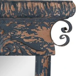 Clayre & Eef Spiegel 45x131 Cm Blauw Bruin Hout Grote Spiegel Wand Spiegel Muur Spiegel -Clayre & Eef 1198x1200 21