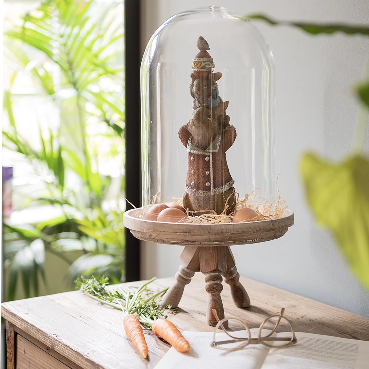 Clayre & Eef Beeld Konijn 12x11x34 Cm Bruin Kunststof Woonaccessoires Beeld Decoratie Paashaas 4 Clayre & Eef Beeld Konijn 12x11x34 Cm Bruin Kunststof Woonaccessoires Beeld Decoratie Paashaas - Afbeelding 2