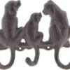 Clayre & Eef Wandkapstok 3 Haken Honden 16*14*4 Cm Bruin Ijzer Decoratieve Kapstok -Clayre & Eef 1200x1012 1