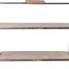 Clayre & Eef Etagère 2 Laags 57x26x48 Cm Bruin Hout Ijzer Rechthoek Serveerschaal -Clayre & Eef 1200x1013