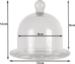 Clayre & Eef Stolp Ø 12x12 Cm Glas Glazen Stolp -Clayre & Eef 1200x1014
