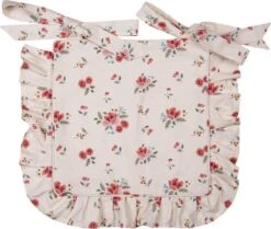 Clayre & Eef Kussenhoes Stoelkussen 40x40 Cm Beige Katoen Rozen Sierkussen Kussensloop Kussenbeschermer -Clayre & Eef 1200x1017