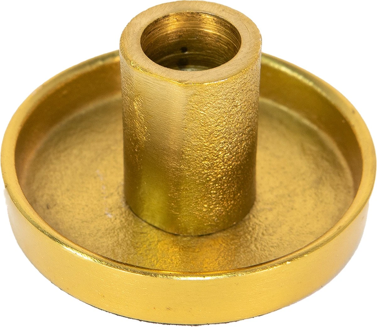 Clayre & Eef Kandelaar Ø 8x5 Cm Goudkleurig Aluminium Rond Kaarsenstandaard Kaarsenhouder 3 Clayre & Eef Kandelaar Ø 8x5 Cm Goudkleurig Aluminium Rond Kaarsenstandaard Kaarsenhouder