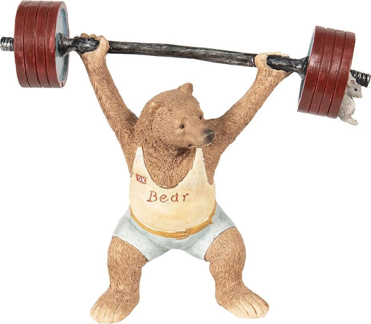 Clayre & Eef Decoratie Beeld Beer 21*9*18 Cm Bruin Kunststof Decoratief Figuur Decoratieve Accessoires Woonaccessoires 3 Clayre & Eef Decoratie Beeld Beer 21*9*18 Cm Bruin Kunststof Decoratief Figuur Decoratieve Accessoires Woonaccessoires