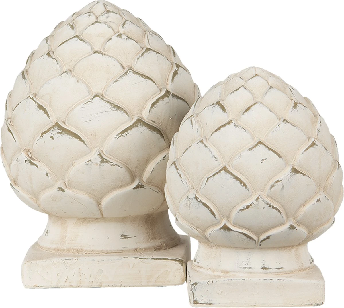 Clayre & Eef Decoratie Dennenappel Ø 14x18 Cm Beige Steen Woondecoratie Woonaccessoires Ornament 5 Clayre & Eef Decoratie Dennenappel Ø 14x18 Cm Beige Steen Woondecoratie Woonaccessoires Ornament - Afbeelding 3