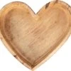 Clayre & Eef Decoratie Schaal Hart 20x18x3 Cm Bruin Hout Serveerschaal Presenteerschaal Dienblad -Clayre & Eef 1200x1078