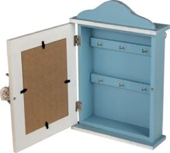 Clayre & Eef Sleutelkastje 21x7x31 Cm Blauw MDF Glas Rechthoek Hart Sleutelhouder Sleutelrekje 10 Clayre & Eef Sleutelkastje 21x7x31 Cm Blauw MDF Glas Rechthoek Hart Sleutelhouder Sleutelrekje -Clayre & Eef 1200x1084