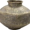 Clayre & Eef Vaas Ø 27x21 Cm Goudkleurig Metaal Rond Decoratie Vaas Decoratie Pot 2 Clayre & Eef Vaas Ø 27x21 Cm Goudkleurig Metaal Rond Decoratie Vaas Decoratie Pot -Clayre & Eef 1200x1088