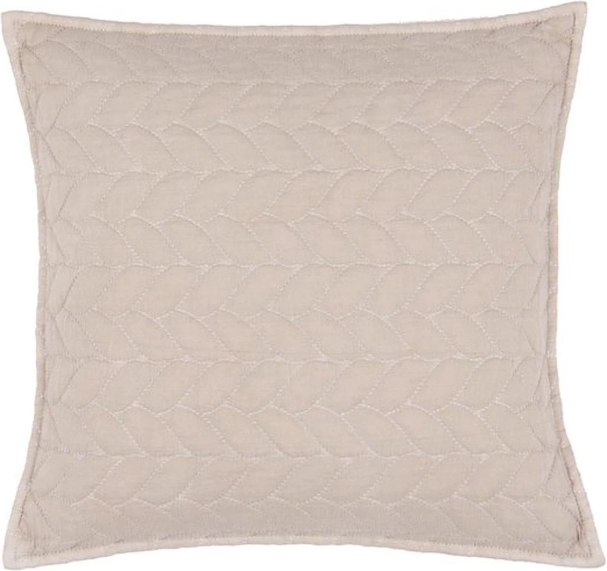 Clayre & Eef Kussenhoes 50*50 Cm Beige Katoen Polyester Vierkant Sierkussenhoes Kussen Hoes 5 Clayre & Eef Kussenhoes 50*50 Cm Beige Katoen Polyester Vierkant Sierkussenhoes Kussen Hoes - Afbeelding 3