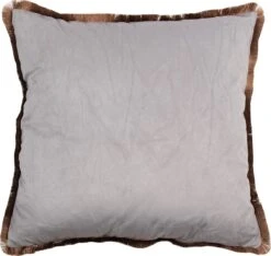 Clayre & Eef Sierkussen 45x45 Cm Roze Wit Synthetisch Vierkant Bloemen Kussenhoes Met Kussenvulling -Clayre & Eef 1200x1138