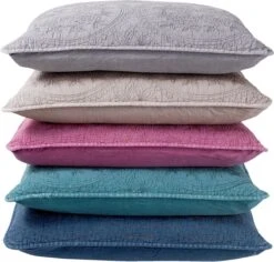 Clayre & Eef Kussenhoes Stonewashed Q181.020G 40*40 Cm Grijs Katoen Vierkant Sierkussenhoes Kussen Hoes -Clayre & Eef 1200x1146 1