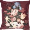 Clayre & Eef Kussenhoes 45x45 Cm Rood Polyester Vierkant Bloemen Sierkussenhoes Kussen Hoes -Clayre & Eef 1200x1147 1