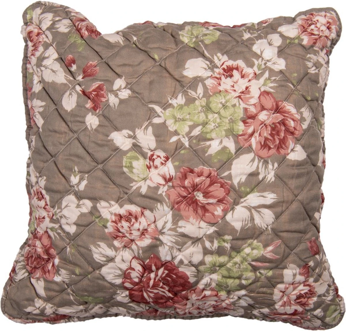 Clayre & Eef Kussenhoes 50x50 Cm Bruin Polyester Vierkant Bloemen Sierkussenhoes Kussen Hoes 16 Clayre & Eef Kussenhoes 50x50 Cm Bruin Polyester Vierkant Bloemen Sierkussenhoes Kussen Hoes - Afbeelding 14