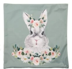 Clayre & Eef Kussenhoes 45x45 Cm Groen Wit Polyester Vierkant Konijn Sierkussenhoes Kussen 9 Clayre & Eef Kussenhoes 45x45 Cm Groen Wit Polyester Vierkant Konijn Sierkussenhoes Kussen -Clayre & Eef 1200x1148 3