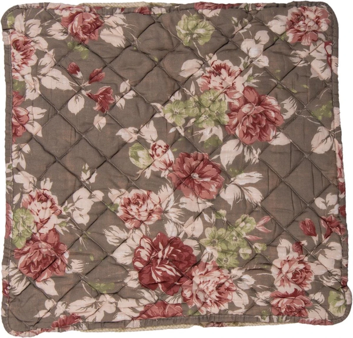 Clayre & Eef Kussenhoes 50x50 Cm Bruin Polyester Vierkant Bloemen Sierkussenhoes Kussen Hoes 15 Clayre & Eef Kussenhoes 50x50 Cm Bruin Polyester Vierkant Bloemen Sierkussenhoes Kussen Hoes - Afbeelding 13