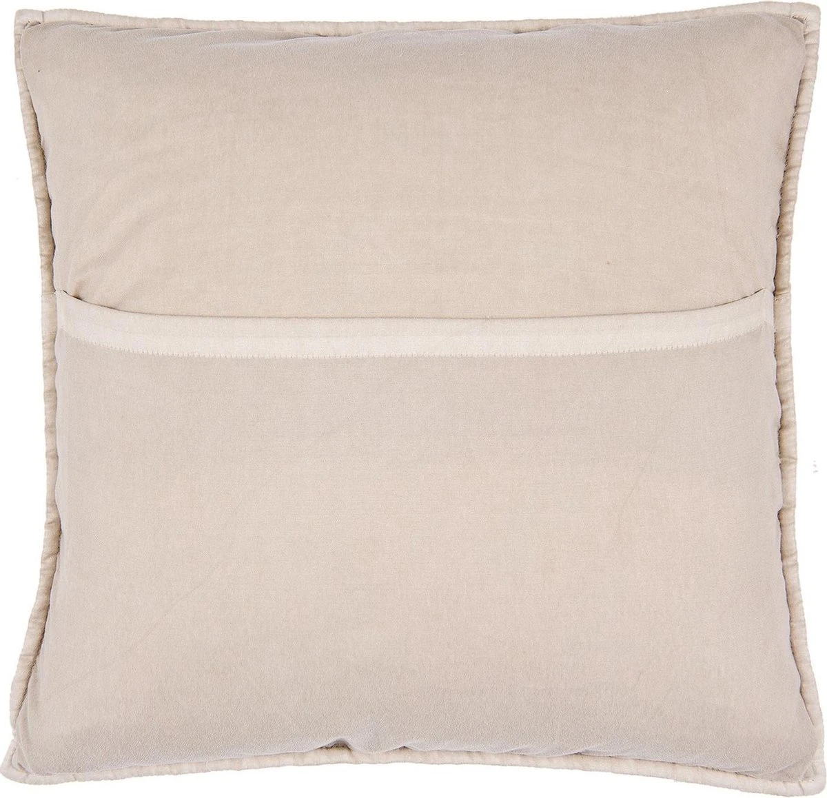 Clayre & Eef Kussenhoes 50*50 Cm Beige Katoen Polyester Vierkant Sierkussenhoes Kussen Hoes 4 Clayre & Eef Kussenhoes 50*50 Cm Beige Katoen Polyester Vierkant Sierkussenhoes Kussen Hoes - Afbeelding 2