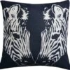Clayre & Eef Sierkussen 43*43 Cm Meerkleurig Synthetisch Vierkant Zebra Kussenhoes Met Kussenvulling -Clayre & Eef 1200x1160 1