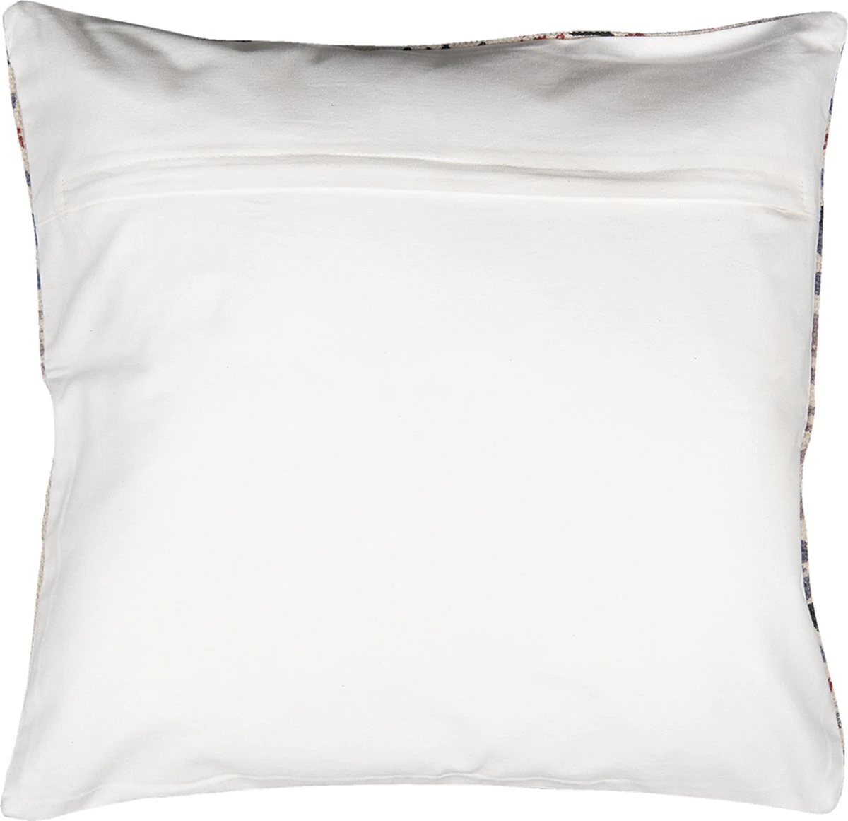 Clayre & Eef Kussenhoes 50x50 Cm Rood Beige Katoen Vierkant Sierkussenhoes Kussen Hoes 4 Clayre & Eef Kussenhoes 50x50 Cm Rood Beige Katoen Vierkant Sierkussenhoes Kussen Hoes - Afbeelding 2