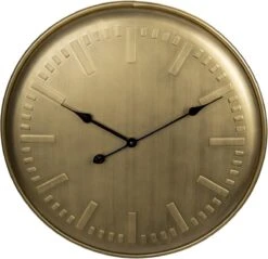 Clayre & Eef Wandklok Ø 60 Cm Koperkleurig Metaal Rond Muurklok Hangklok Keukenklok -Clayre & Eef 1200x1163 8