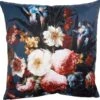 Clayre & Eef Kussenhoes 45x45 Cm Blauw Rood Polyester Bloemen Sierkussenhoes Kussen Hoes -Clayre & Eef 1200x1176 2