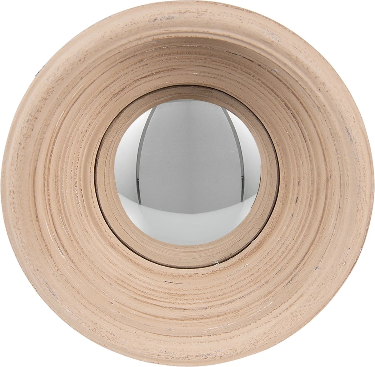 Clayre & Eef Spiegel Ø 24 Cm Beige Kunststof Rond Grote Spiegel Wand Spiegel Muur Spiegel 3 Clayre & Eef Spiegel Ø 24 Cm Beige Kunststof Rond Grote Spiegel Wand Spiegel Muur Spiegel