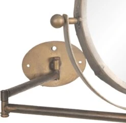 Clayre & Eef Spiegel 37x32 Cm Koperkleurig Ijzer Hout Rond Grote Spiegel Wand Spiegel Muur Spiegel 9 Clayre & Eef Spiegel 37x32 Cm Koperkleurig Ijzer Hout Rond Grote Spiegel Wand Spiegel Muur Spiegel -Clayre & Eef 1200x1178 6