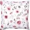 Clayre & Eef Kussenhoes 40x40 Cm Wit Roze Katoen Vierkant Rozen Sierkussenhoes Kussen Hoes -Clayre & Eef 1200x1179 4