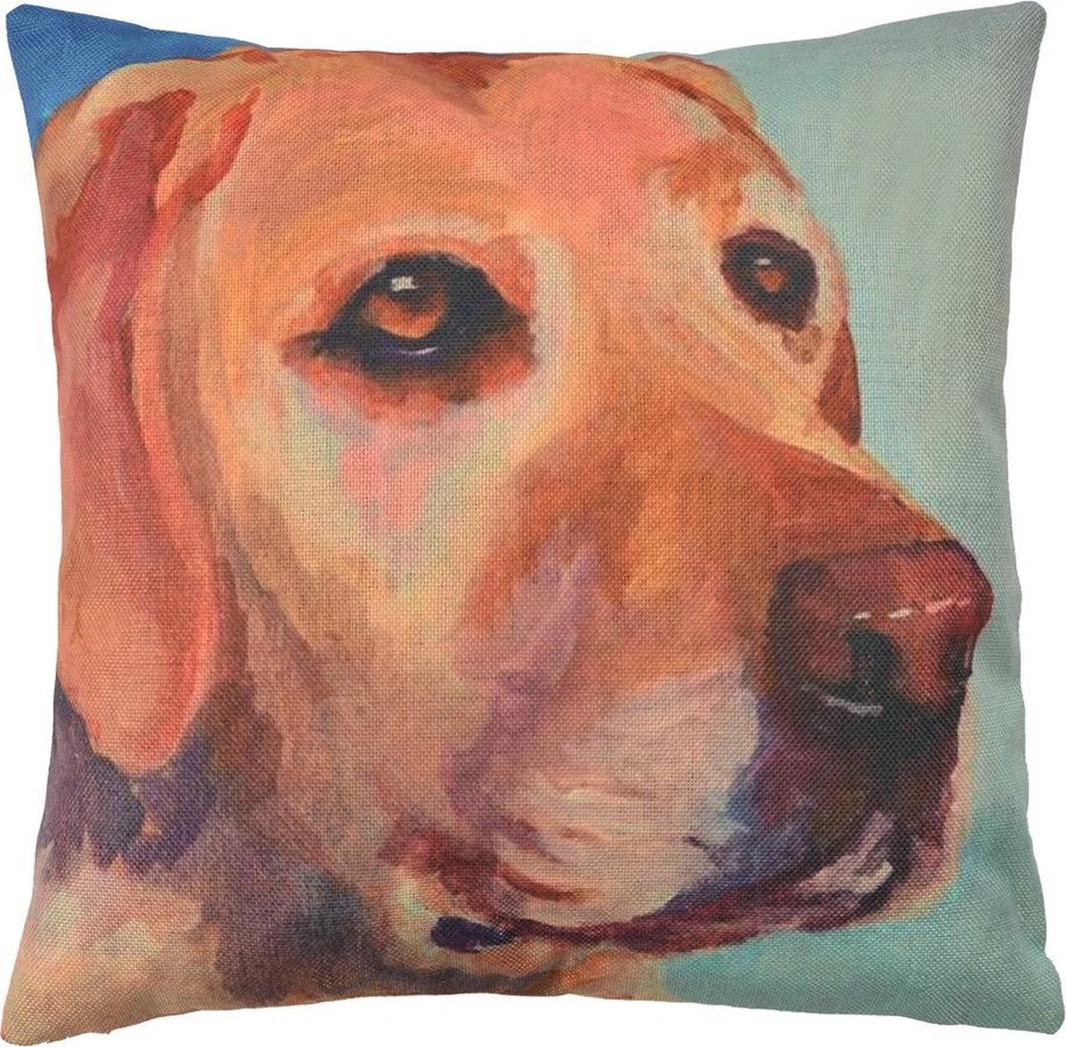 Clayre & Eef Kussenhoes 43x43 Cm Bruin Geel Polyester Vierkant Hond Sierkussenhoes Kussen Hoes 3 Clayre & Eef Kussenhoes 43x43 Cm Bruin Geel Polyester Vierkant Hond Sierkussenhoes Kussen Hoes