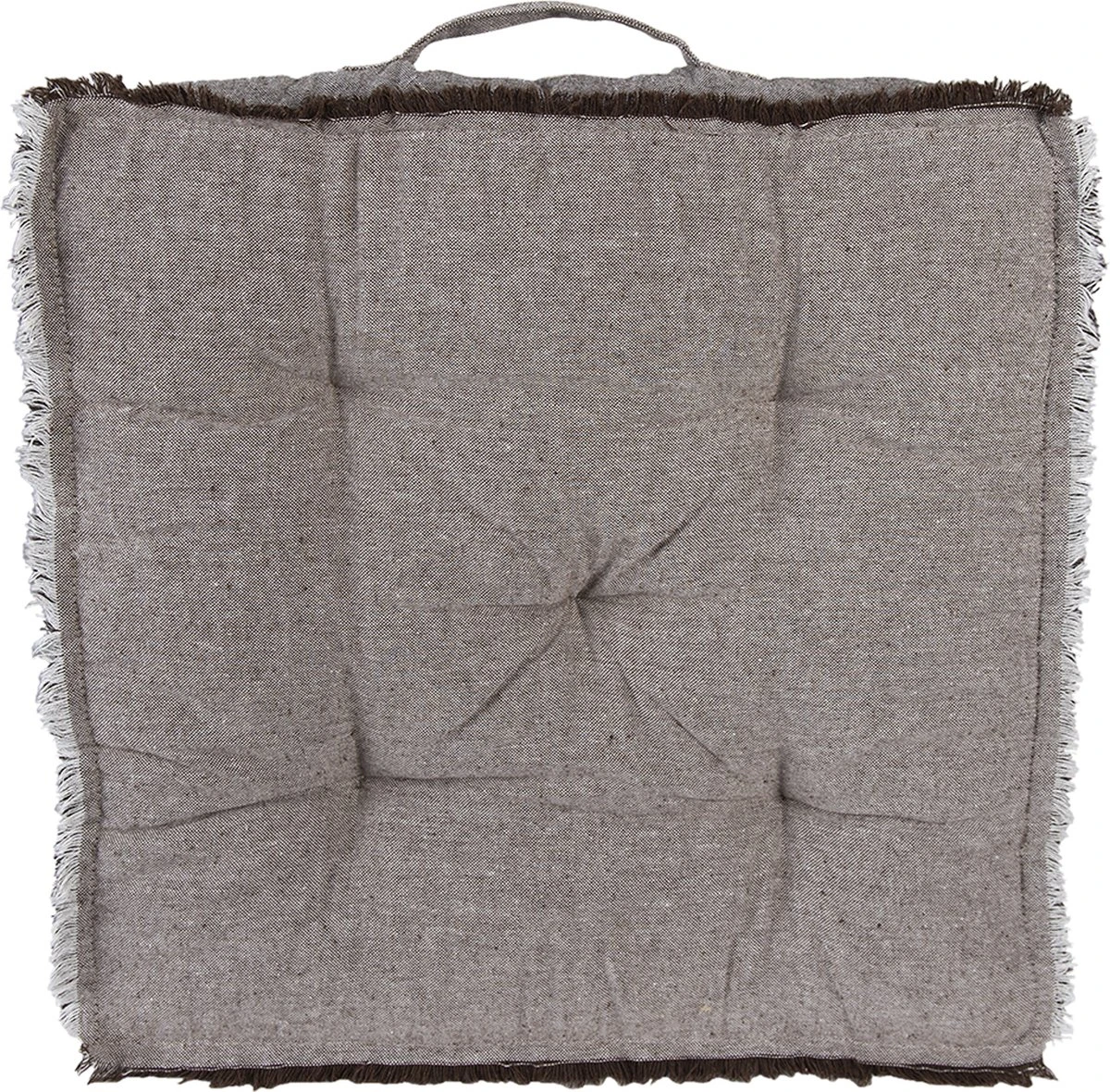 Clayre & Eef Stoelkussen Foam 45x45 Cm Bruin Katoen Zitkussen Tuinkussen Tuinstoelkussen 3 Clayre & Eef Stoelkussen Foam 45x45 Cm Bruin Katoen Zitkussen Tuinkussen Tuinstoelkussen